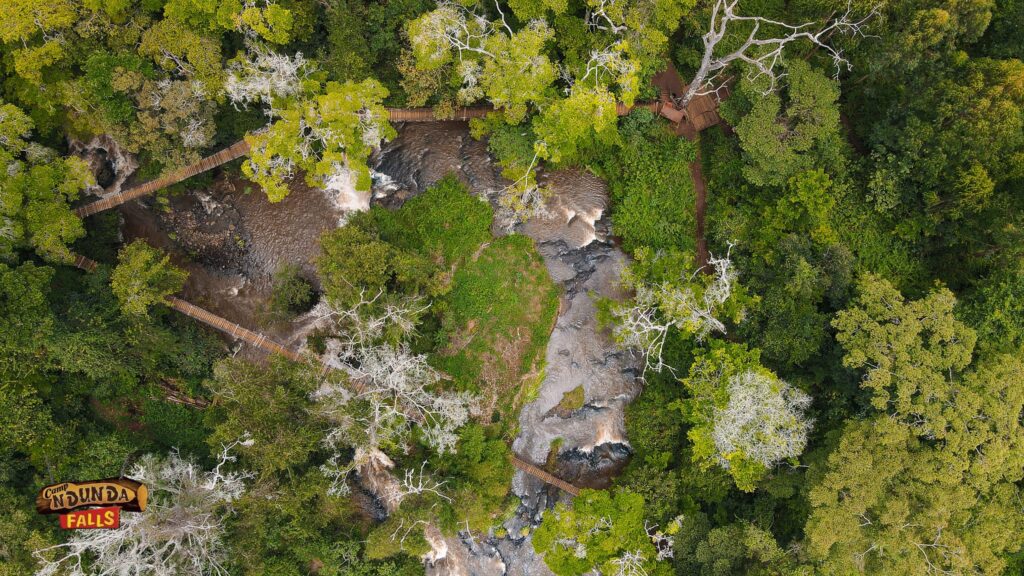 The canopy walk at Camp Ndunda