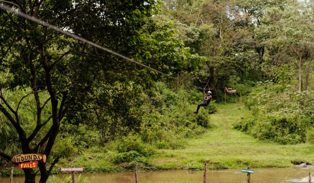 Zipline at Camp Ndunda