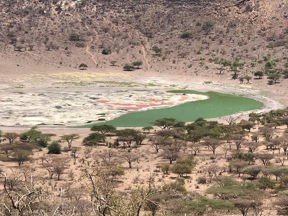 A view of Igombe crater near Meru National Park