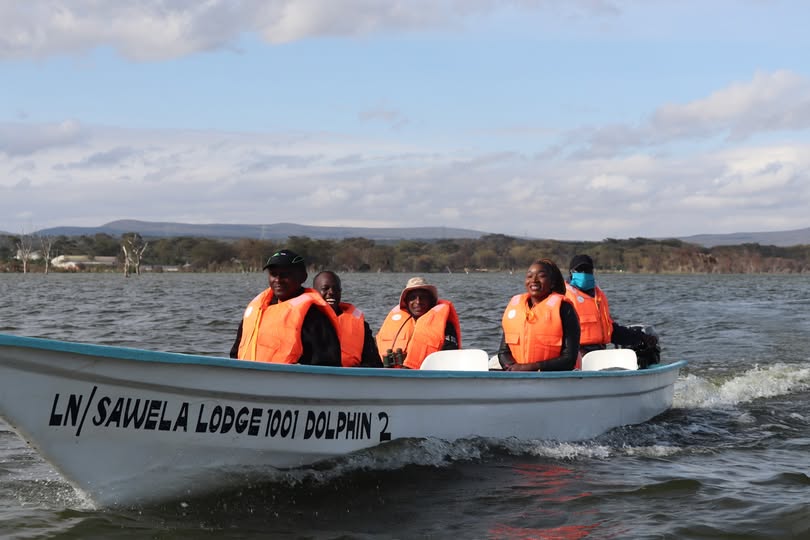 A boat ride at sunset on Lake Naivasha