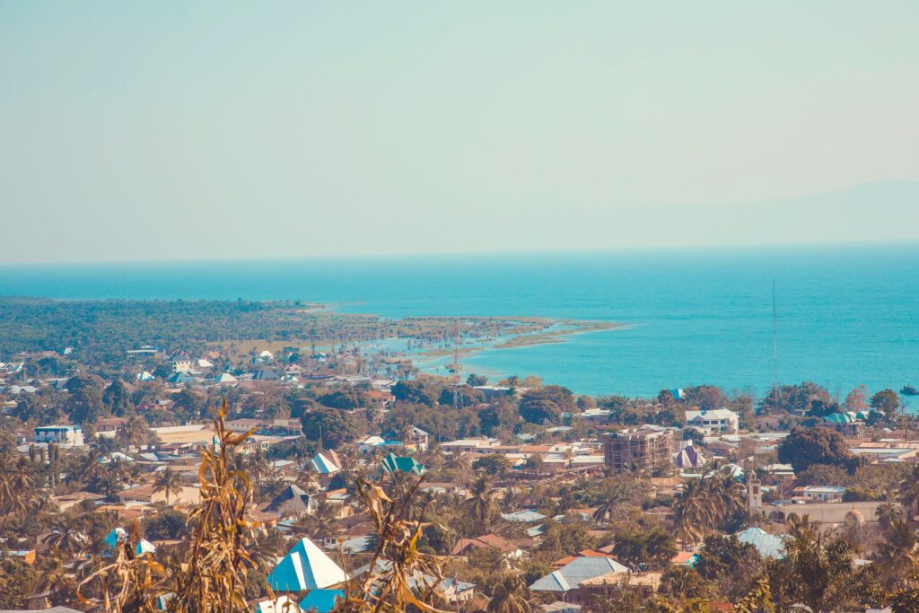 View of Lake Tanganyika from Bujumbura CBD