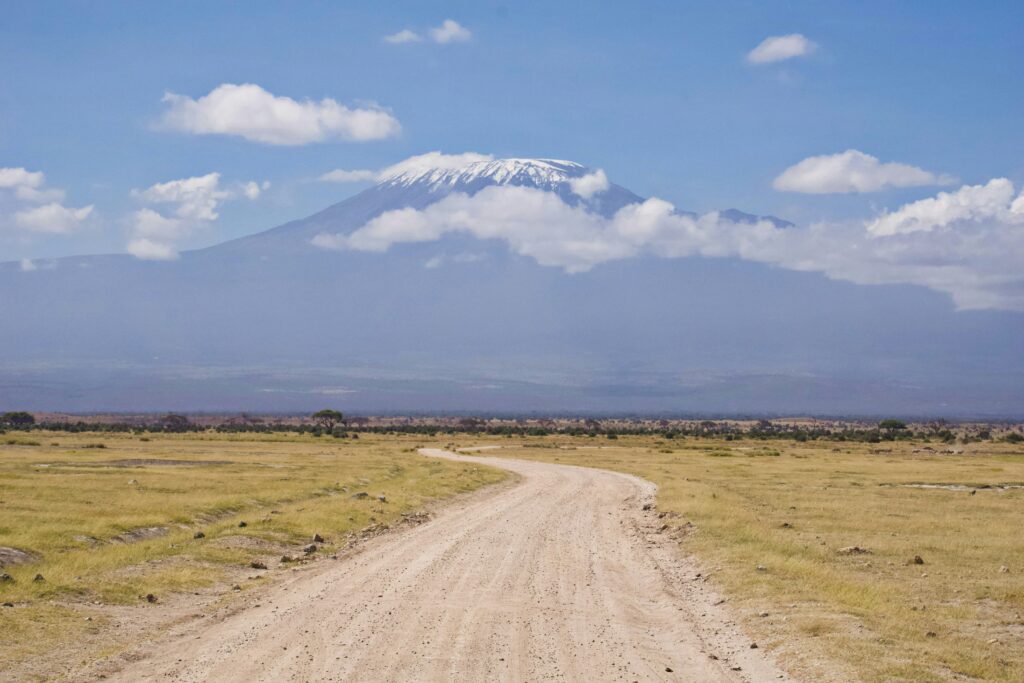 A view of Mt. Kilimanjaro from Amboseli National Park, Kenya