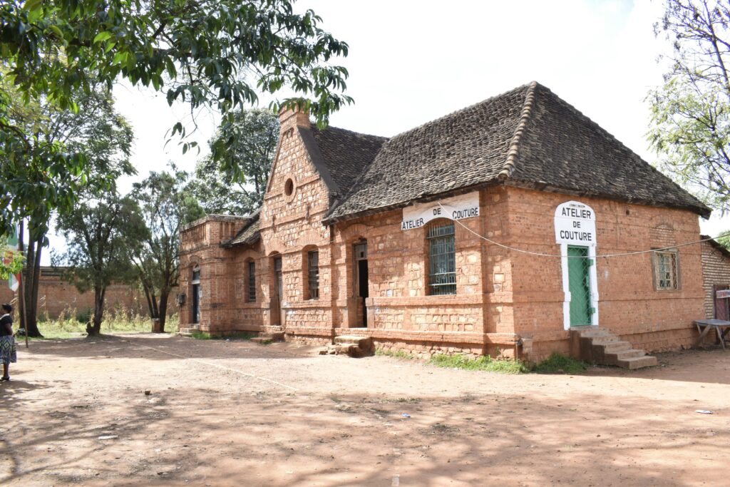 Old german houses during the colonial time of 1900 in Gitega, Burundi