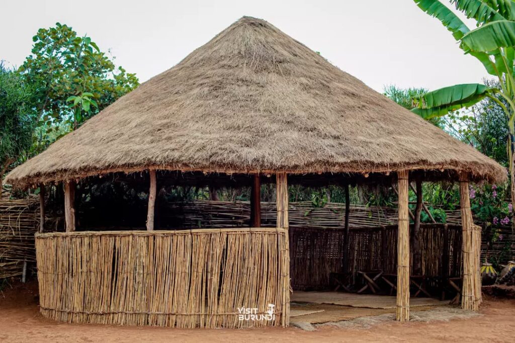 A traditional gazebo in a Burundian homestead